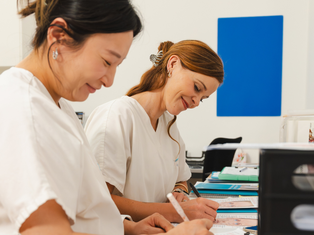 Two students working on their Diploma of Personal Care